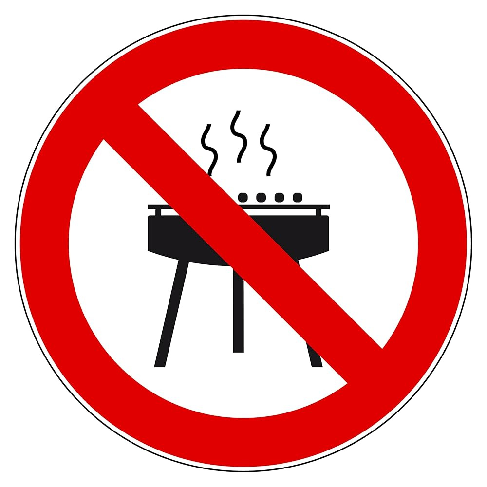 Açık ateş/Mangal/Barbekü yasak